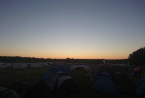 Dawn at Endure24 over the campsite
