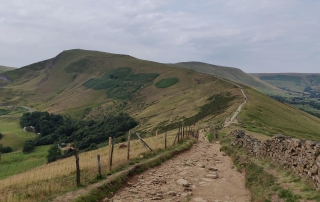On The Great Ridge, Peak District looking towards Mam Tor