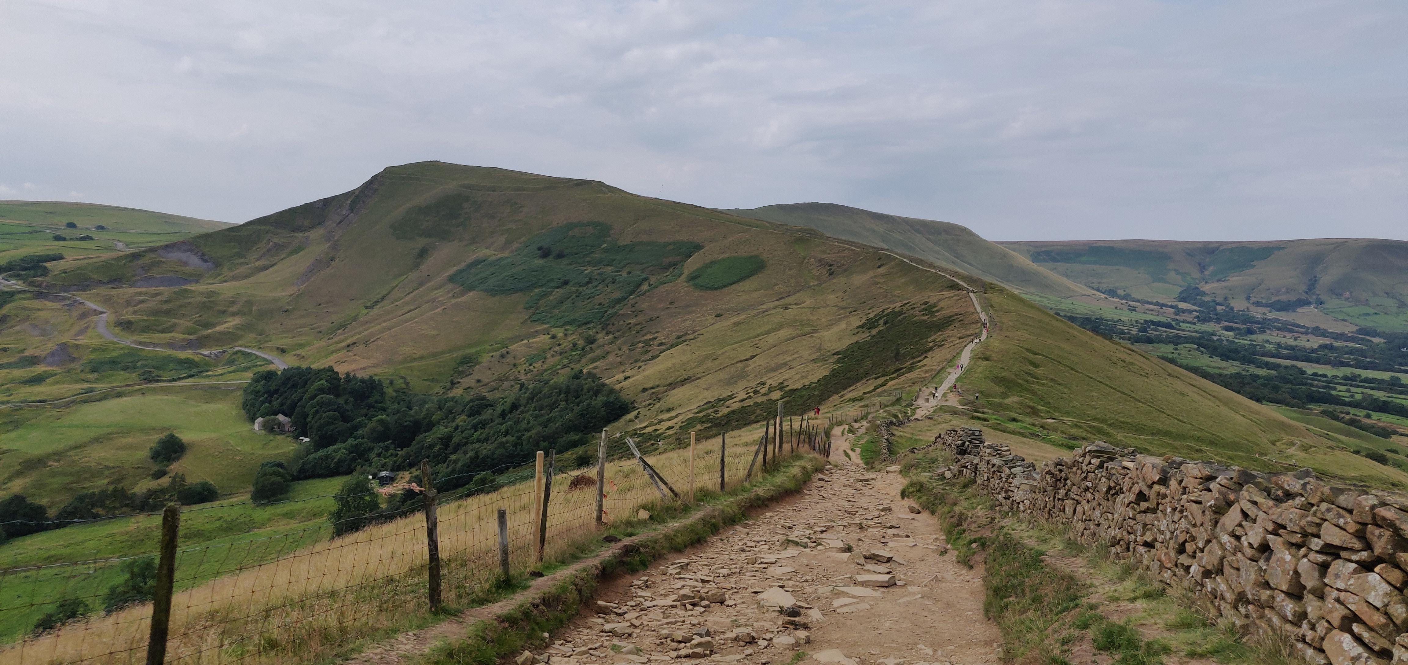 On The Great Ridge, Peak District looking towards Mam Tor
